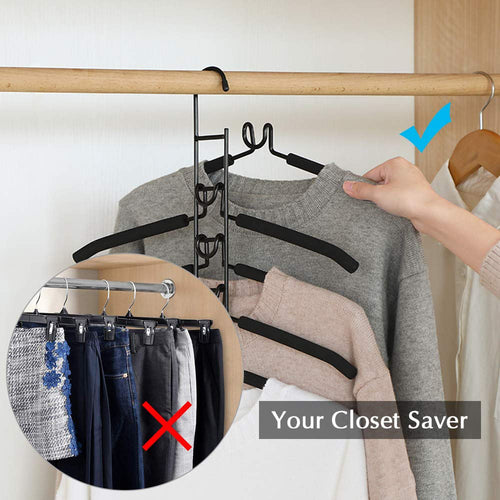 Multifunctional Multi-layer Clothes Hanger Wardrobe Kitchen