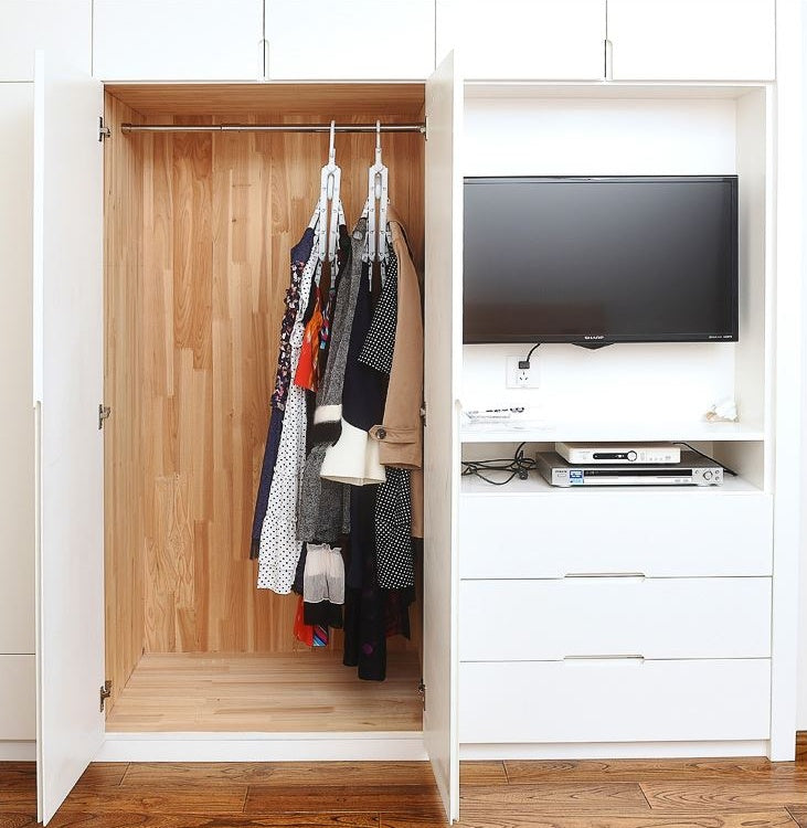 Retractable Clothes Hanger Multi Functional Folding Clothes Rack