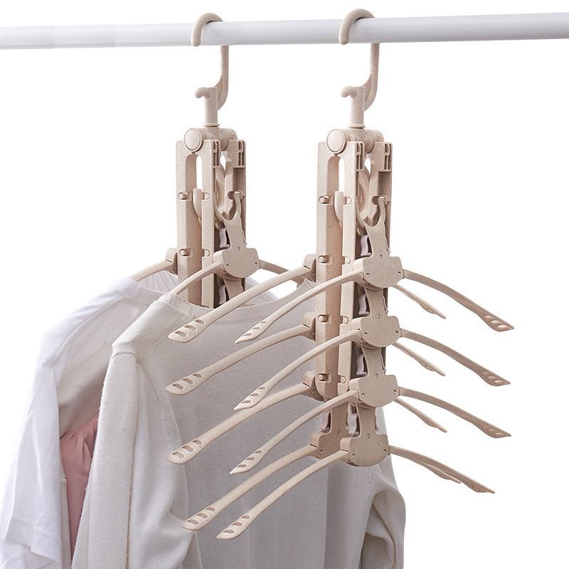 Retractable Clothes Hanger Multi Functional Folding Clothes Rack